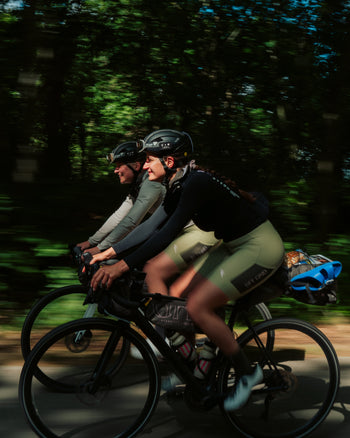 Lookbook Off Grid Cycling Cargo Bib Shorts Women 2nd Generation 7